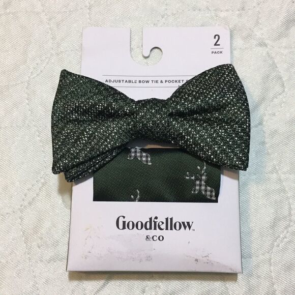 Goodfellow Men’s Plaid Deer Check Necktie … - Picture 1 of 3